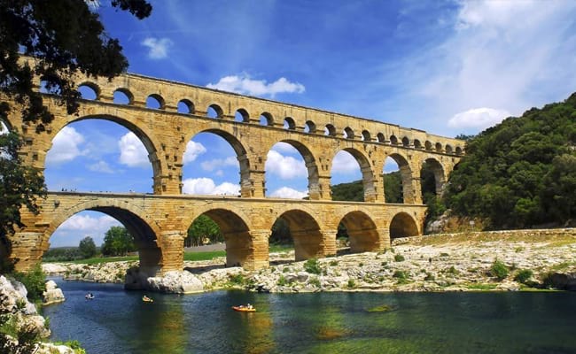 Pont du Gard village in Provence