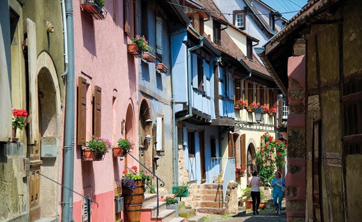 Colourful Alsace houses