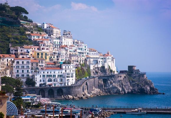 The Amalfi coast on a Campania and Amalfi cycling holiday