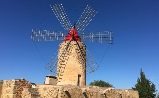 Ancient windmills in Mallorca