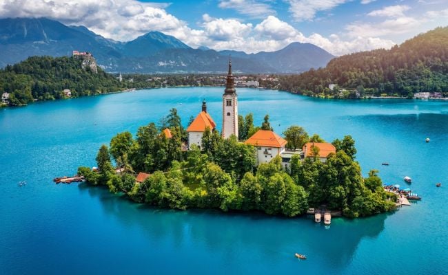 Lake Bled in the Julian Alps