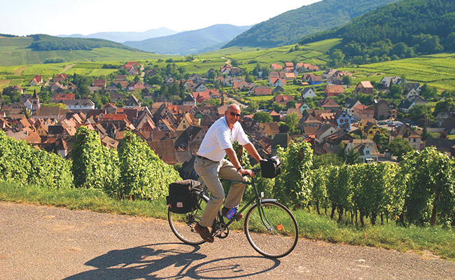 Alsace cyclist