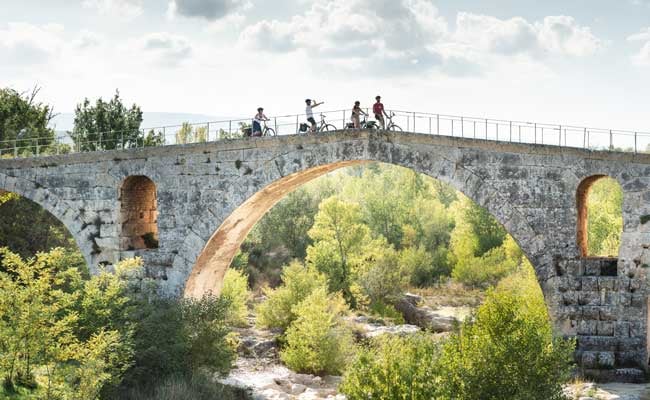 Provence cycle route