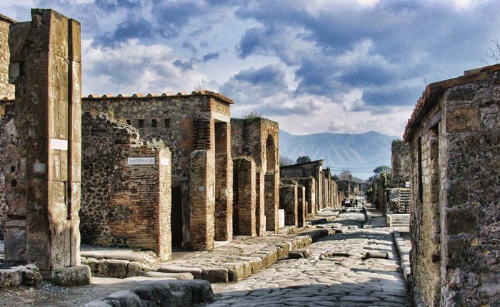 Pompeii ruins in Campania and Amalfi
